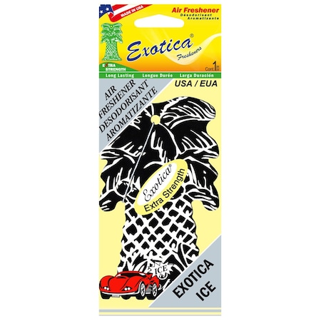 Exotica Fresheners AIR FRESHENER ICE/SINGLE TRILINGUAL PT1ICE